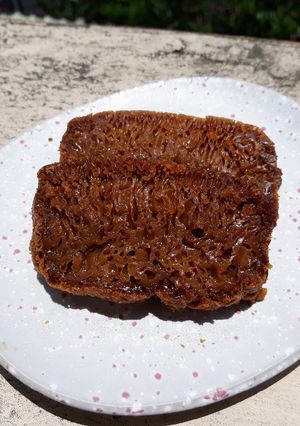 A picture of Bánh Bò Nướng with Palm Sugar.
