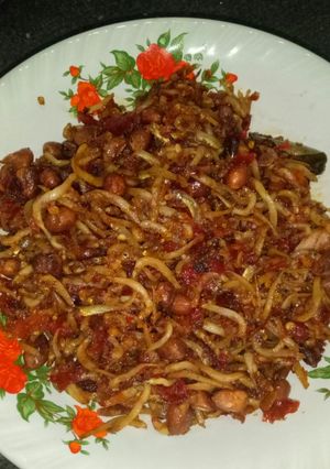 Foto resep Kacang Teri Medan Pedas