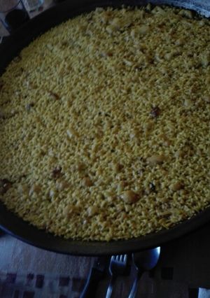Una foto de Paella col y abaetxo