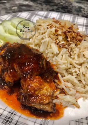 Gambar Resepi Nasi Ayam Butter Special + Ayam Goreng Madu
