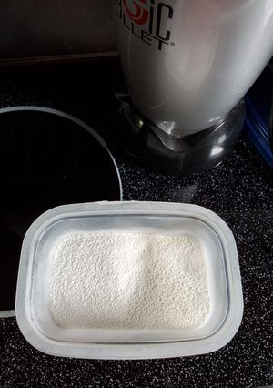 A picture of Egg shell calcium powder.