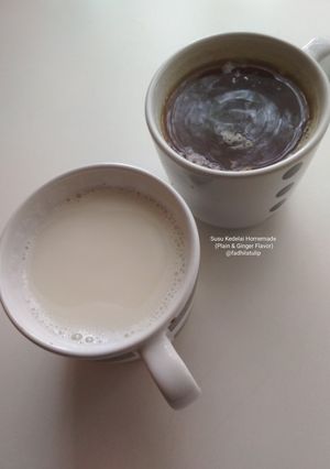 Foto resep Susu Kedelai Homemade (Plain & Ginger Flavor)