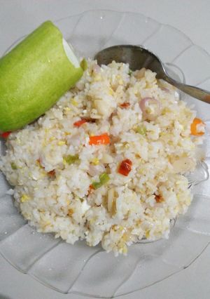 Foto resep Nasi goreng polos (-kecap)