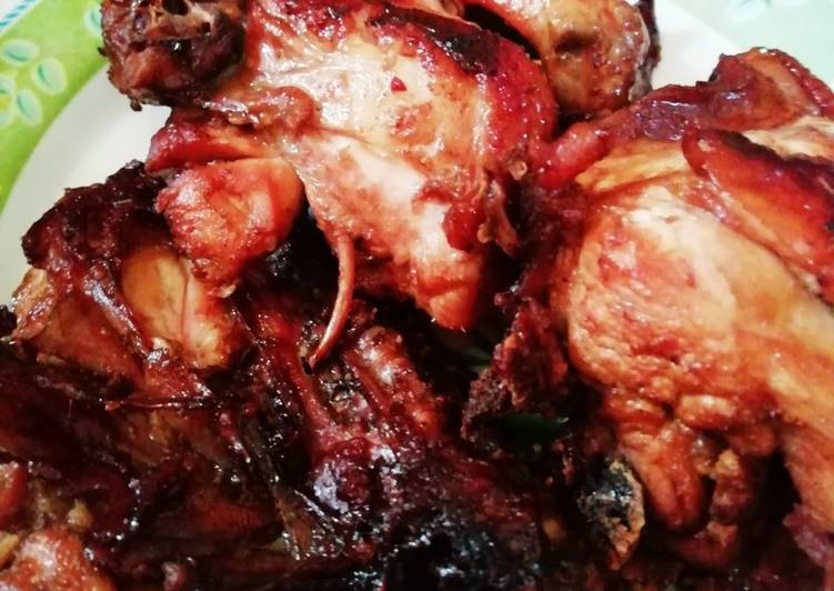 Resep Ayam panggang oven tangkring yang Menggugah Selera