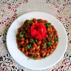 A picture of Soyabean Masala Dry Curry.