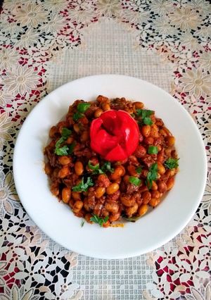 A picture of Soyabean Masala Dry Curry.