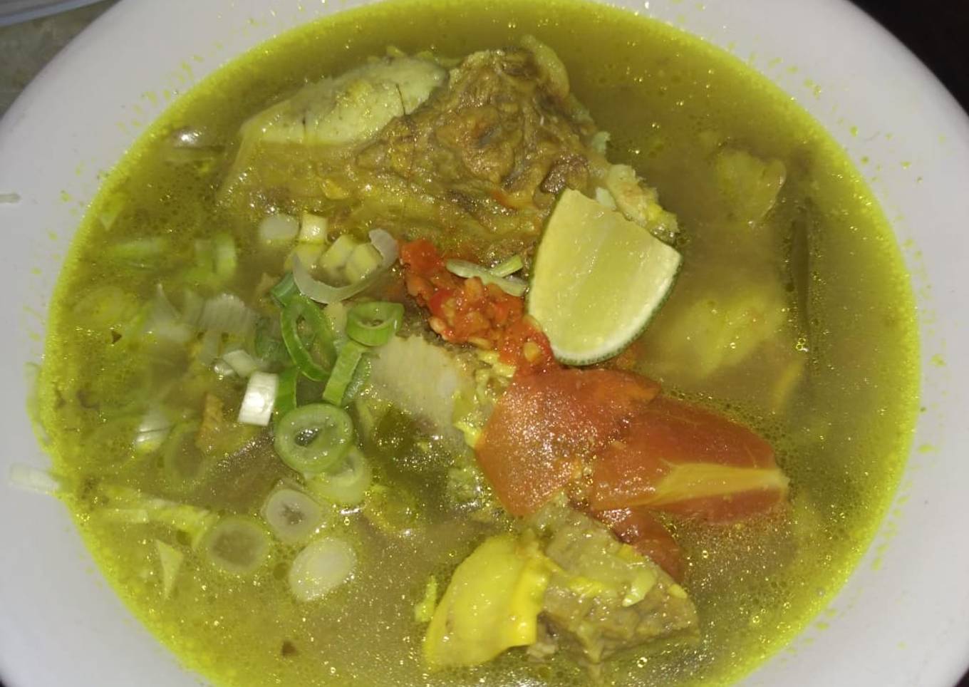 Soto kuning "iga sapi"