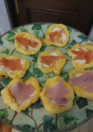 Una foto de Canapés nube keto