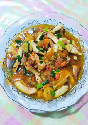 Foto resep Sotong asap asam pedas