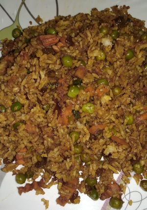 A picture of Fried vegetable rice#4weekschallenge.