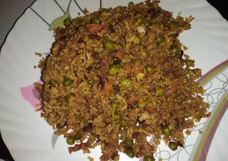 Easiest Way to Prepare Speedy Fried vegetable rice#4weekschallenge