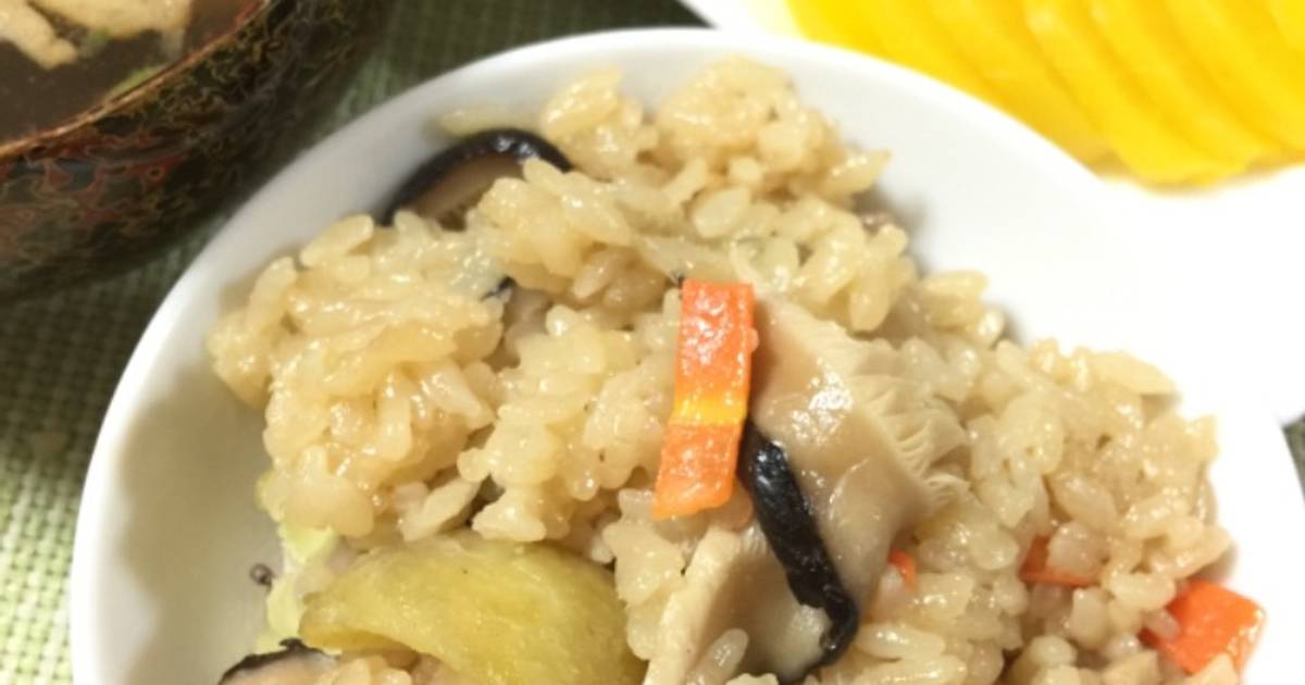 Resep Okowa Ayam (nasi ketan tim ayam ala jepang) versi rice cooker