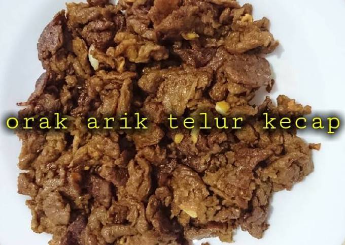 Ini dia! Resep mudah buat Orak arik telur kecap praktis  enak