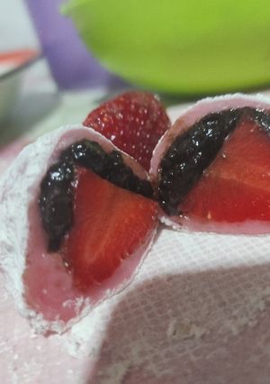 Foto resep Mochi coklat strawberry