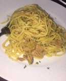 Pasta de atún y curry
