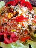 Ensalada sabrosa, vegetales y arroz #SOSquécalor