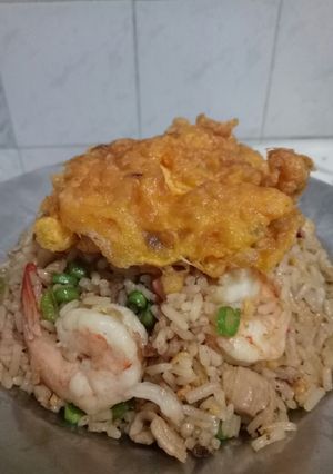 รูปของ ข้าวผัดกุ้งไข่เจียวอุ่นไอรัก