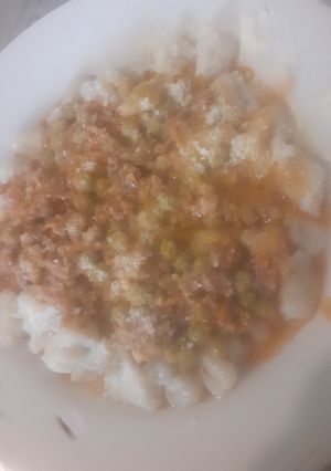 Una foto de Ñoquis de harina con bolognesa