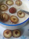 Dates stuffed mini gulabjamun in shirkhurma