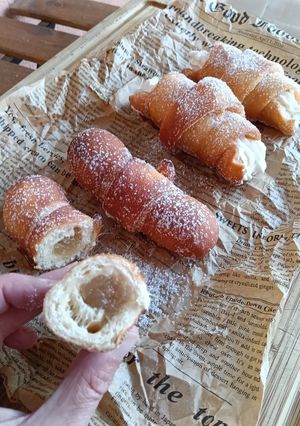 Una foto de Chuchos de nata / cabello de ángel