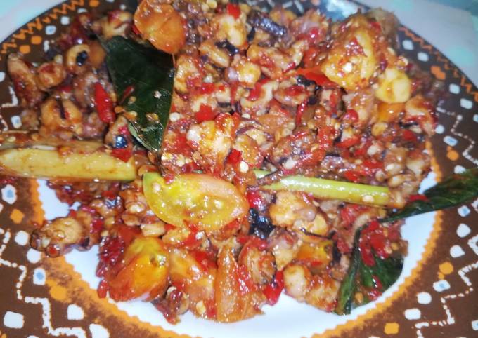 Sambal Gurita Asam Pedas ala anak kost