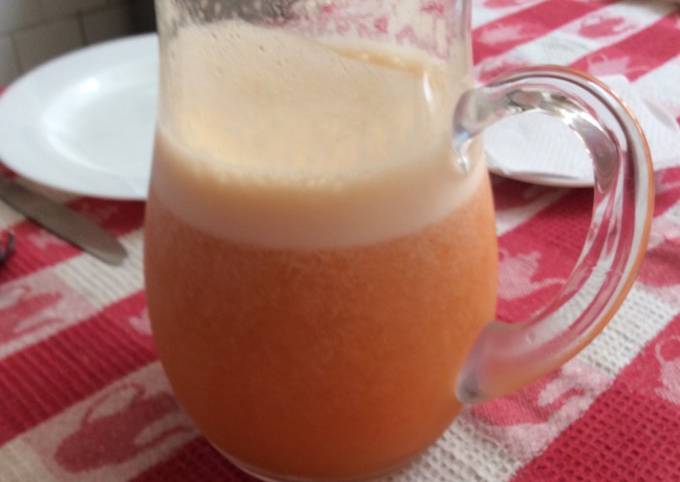 Jugo natural de damascos Receta de Maria Paz Dominguez/ @pacitamama en  instagram- Cookpad