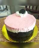 Cheesecake de Oreo y fresas
