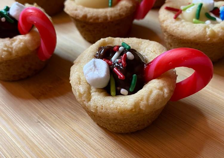 Steps to Make Quick Hot chocolate cookie cups