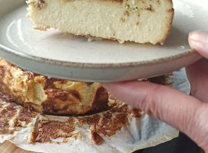 Une photo de Cheesecake basque ou Burnt cheesecake