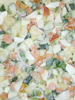 A picture of Vegetables salad.