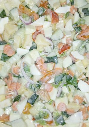 A picture of Vegetables salad.
