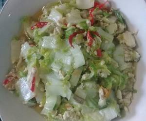 Resep Mudah Orak arik sawi putih Enak Bergizi Resep Mudah Orak arik sawi putih Enak Bergizi