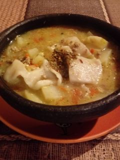 Una foto de Pantrucas de la tía Sara (con carne molida)