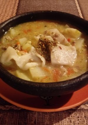 Una foto de Pantrucas de la tía Sara (con carne molida)