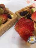Wafles de avena y frutos secos