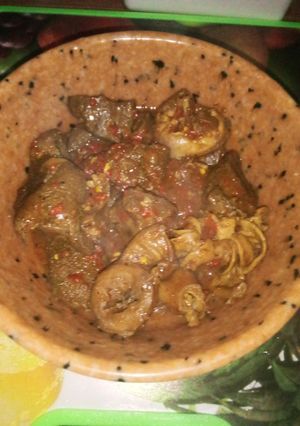 A picture of Offal Pepper soup.