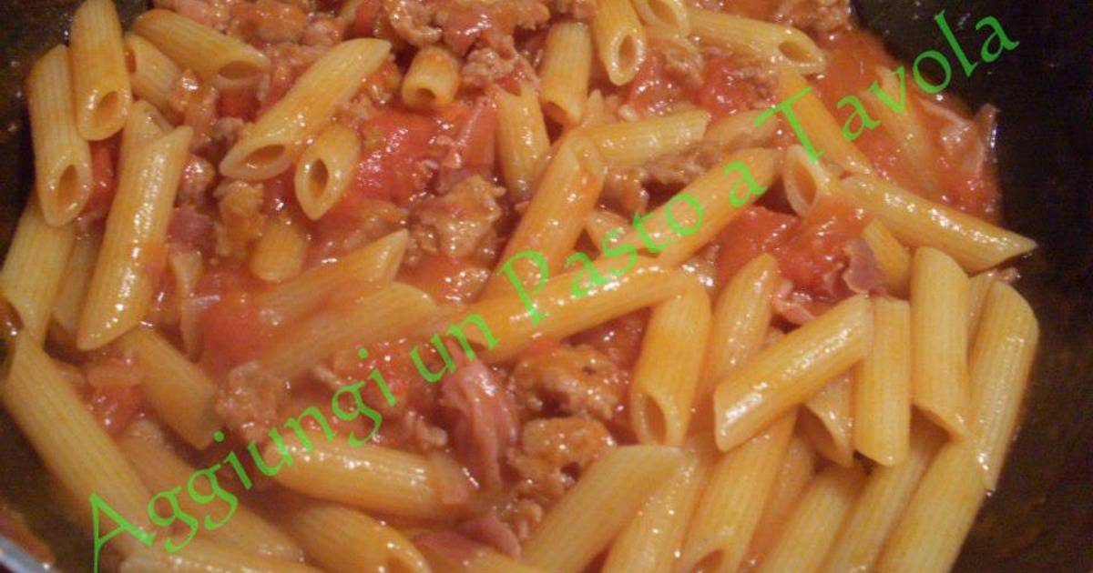 Ricetta Penne Salsiccia E Speck Ilboccatv Di Luca Burroni Aggiungi Un Pasto A Tavola Cookpad