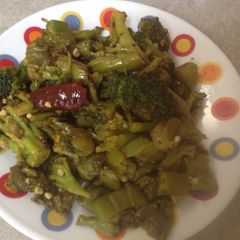 Okra broccoli fry A picture of Okra broccoli fry.