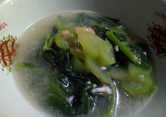 Bobor bayam labu Siam oyong