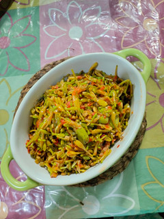 Foto resep Tumis Bunga Pepaya Plus Teri dan Pete anti pahit