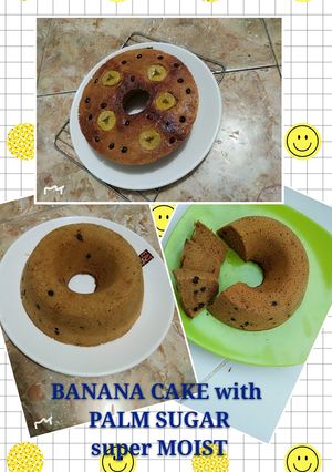 Foto resep Banana Cake with Palm Sugar Best Ever😍
