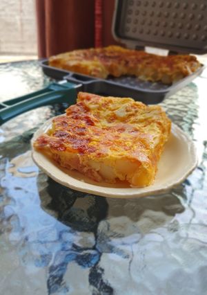 Una foto de Tortilla de papas con jamón y queso en Flip Essen