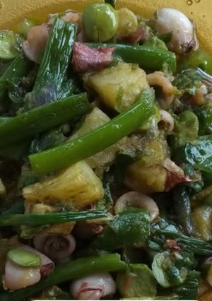 Foto resep Cumi pete cabe ijo maknyus