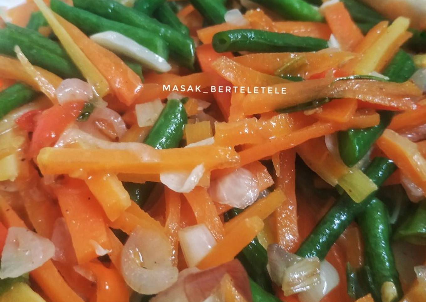 Tumis wortel kacang panjang