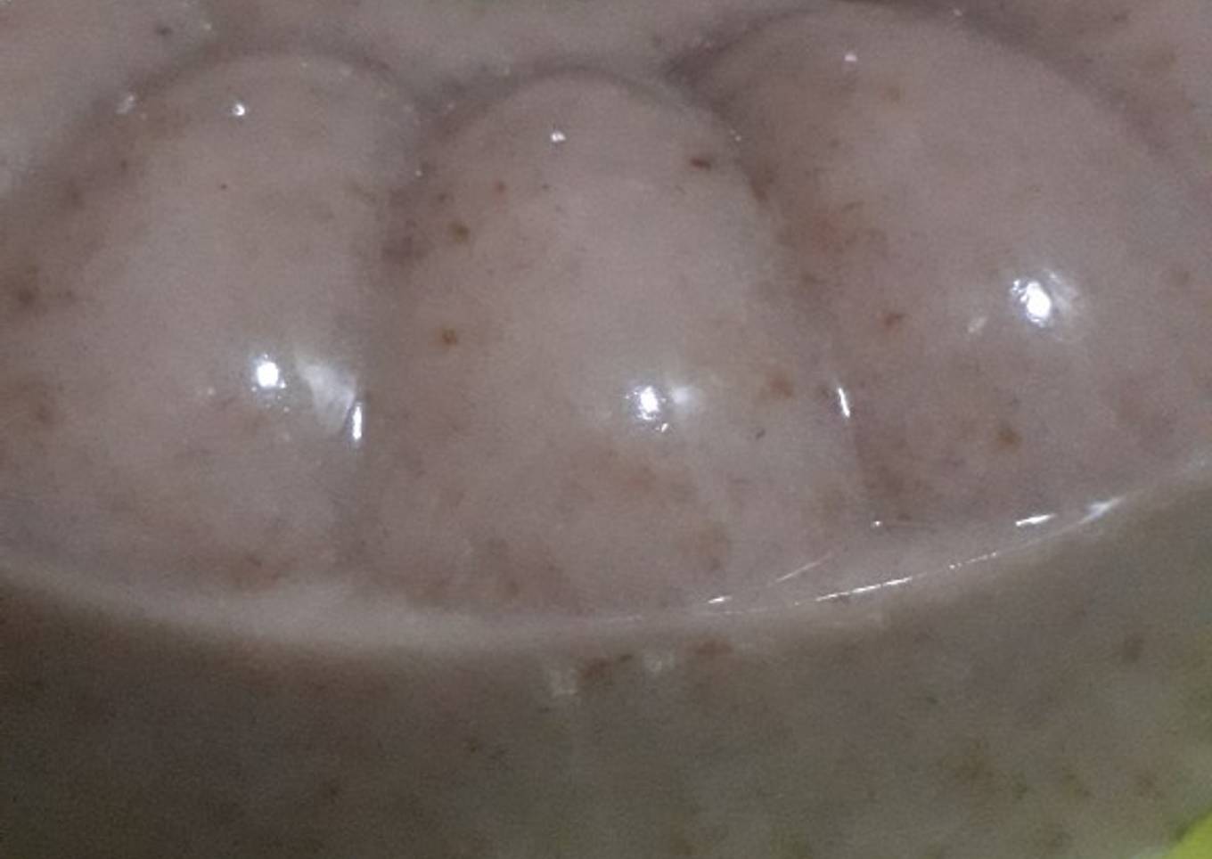 Puding roti tawar gandum
