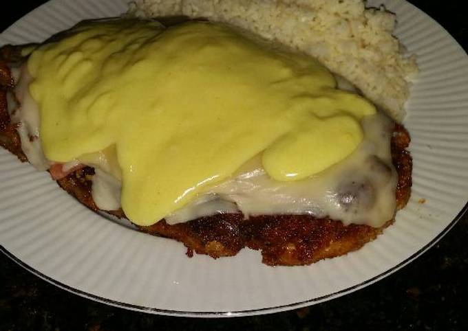 Recipe of Homemade Brad&#39;s schnitzel benedict