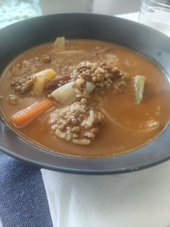 Una foto de Lentejas con arroz facilísimas