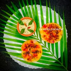 Mini Suji Uttapam A picture of Mini Suji Uttapam.