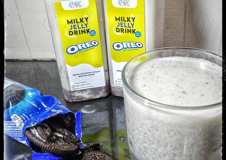 Milky jelly drink rasa Oreo