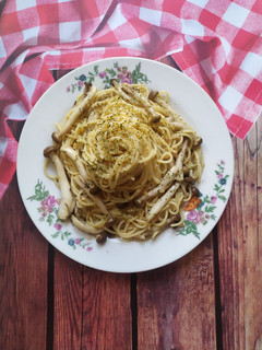 Foto resep Spaghetti Aglio Olio Jamur Shimeji